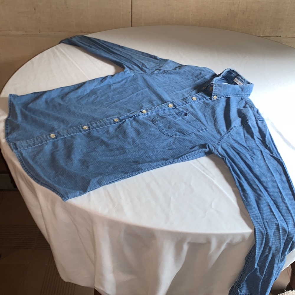 Blue Button Up - Picture 12 of 17